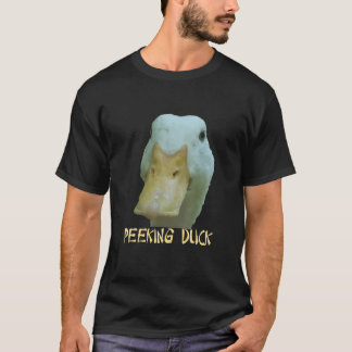 Quirky Peking Duck Face über asiatischem Text T-Shirt
