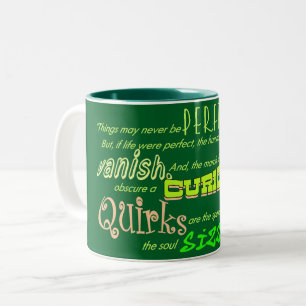 Quirky Perfecto Two-Tone-Kaffee-Tasse Zweifarbige Tasse