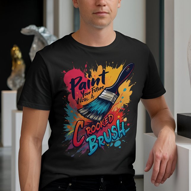 Quirky-Pinsel mit Inspiration-Typografie T-Shirt (Von Creator hochgeladen)