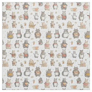 Quirky Quarters: Whimsy Hippo Stoff