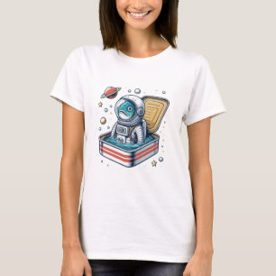 Quirky Sardine Astronaut Frauen T-Shirt