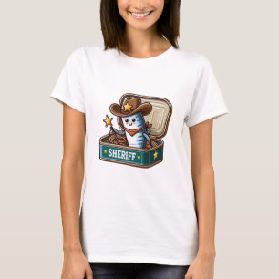 Quirky Sardine Sheriff Damen-T-Shirt T-Shirt