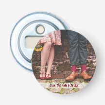 Quirky Save the Date kundenspezifischer Foto-Flasc