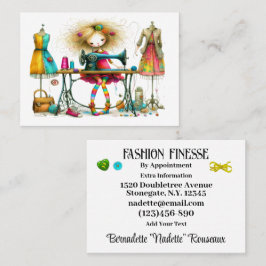 Quirky Seamstress Nähtailor Visitenkarte