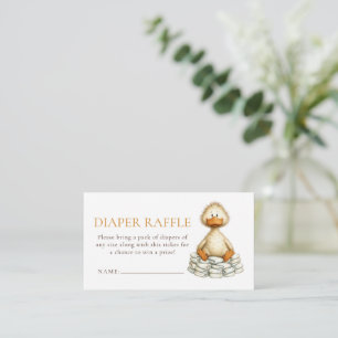 Quirky Silly Goose Windel-Raffle Baby Shower  Begleitkarte