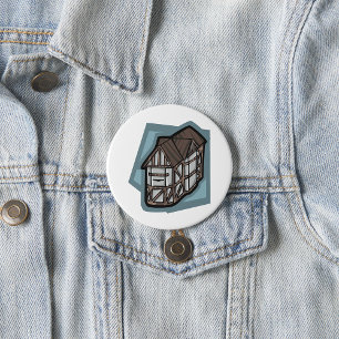 Quirky Tudor House Mittelalterliche Architektur Button