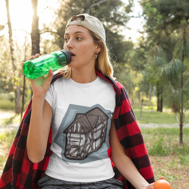 Quirky Tudor House Mittelalterliche Architektur T-Shirt (Von Creator hochgeladen)