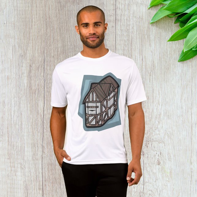 Quirky Tudor House Mittelalterliche Architektur T-Shirt (Von Creator hochgeladen)