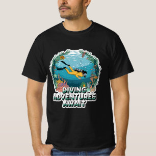 Quirky und Coole Scuba Diving Artwork T-Shirt