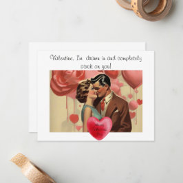 Quirky-Valentinstag Mitteilungskarte
