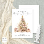 Quirky Vintage Rose Goldbaum Frohe Weihnachten<br><div class="desc">Quirky Vintage Rose Gold Tree Frohe Weihnachten ist in einem stilvollen Set handschriftlich Stil Skript. Verfügbar in digitaler Form und gedruckt.</div>