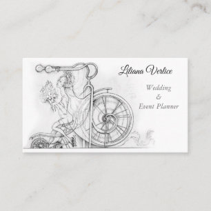 Quirky Wedding and Event Planner Business Card Visitenkarte