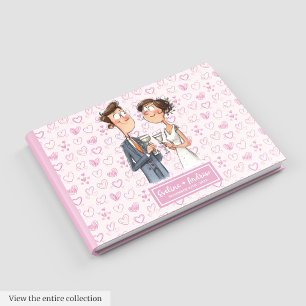 Quirky Wedding Couple Keepake Gästebuch