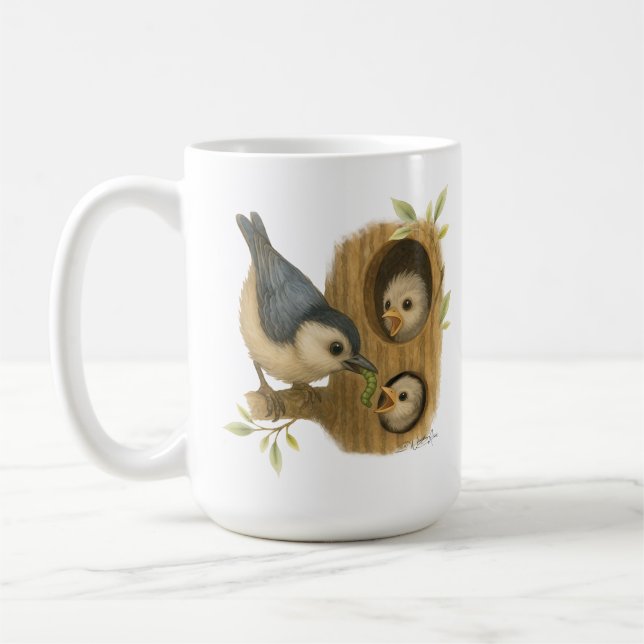 Quirky-Weiß-Brüste Kaffeetasse (Links)