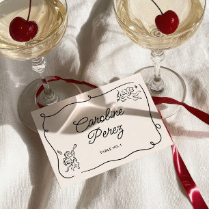 Quirky & Whimsical Cupid Cherubs Platzkarte Tischnummer
