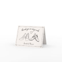 Quirky Whimsical Hand Drawn Doodle Shoes Hochzeit