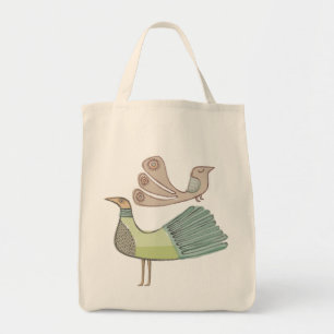 quirkybirds Lebensmittelgeschäft-Tasche Tragetasche