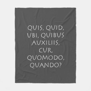 Quis Quid Ubi Quibus Auxiliis Cur Quomodo Quando Fleecedecke