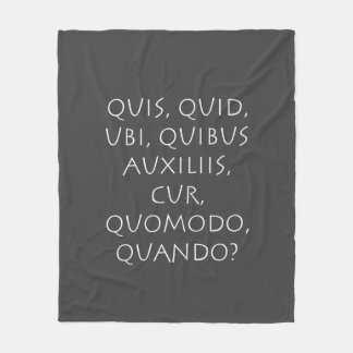 Quis Quid Ubi Quibus Auxiliis Cur Quomodo Quando Fleecedecke
