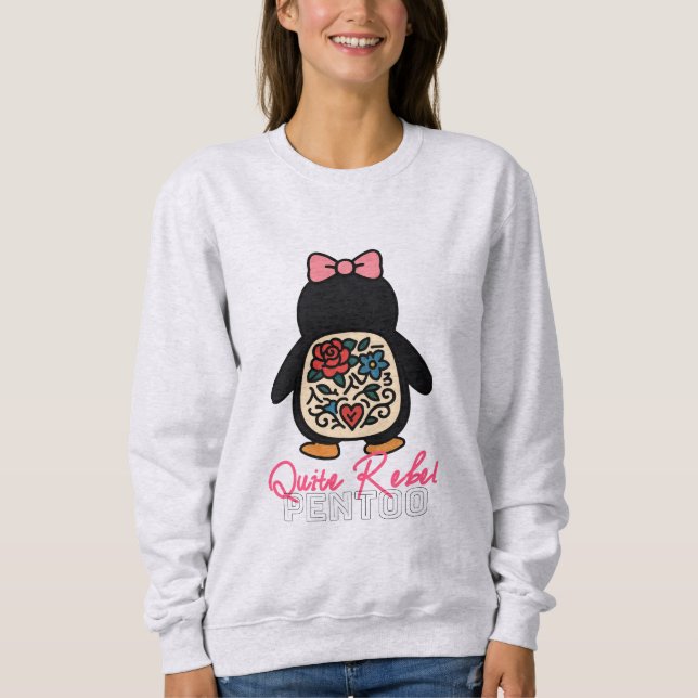 Quite Rebel Pentoo  -  Nihilist Penguin Trend Sweatshirt (Vorderseite)