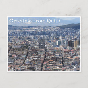 Quito City Greetings Postkarte