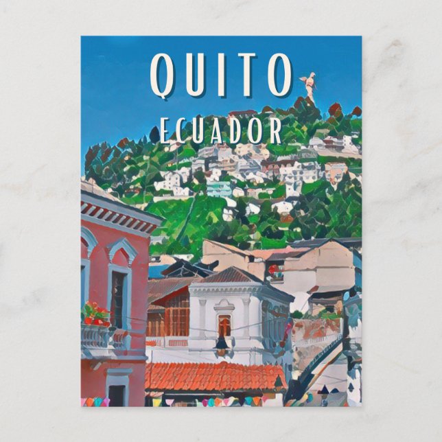 Quito - Die Hauptstadt Ecuadors Postkarte (Vorderseite)
