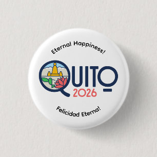 Quito Ecuador 2026 Internationaler Konventions Pin Button