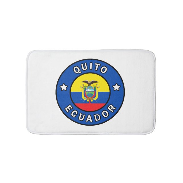 Quito Ecuador Badematte (Vorderseite)