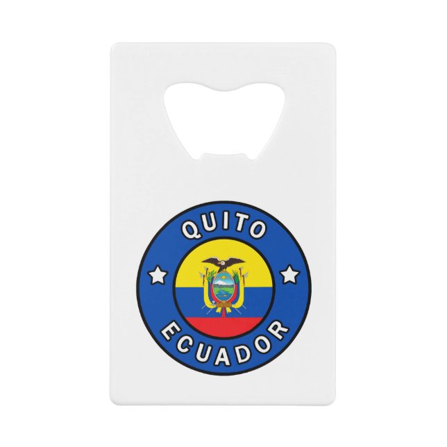 Quito Ecuador Geldkarten Flaschenöffner (Vorderseite)