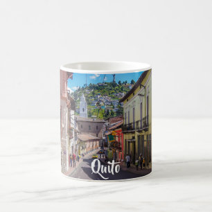 Quito, Ecuador, historische Innenstadt Kaffeetasse