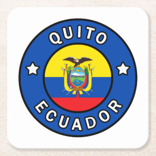 Quito Ecuador Rechteckiger Pappuntersetzer