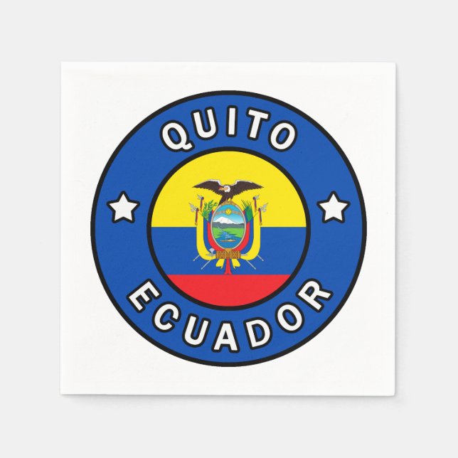 Quito Ecuador Serviette (Vorderseite)