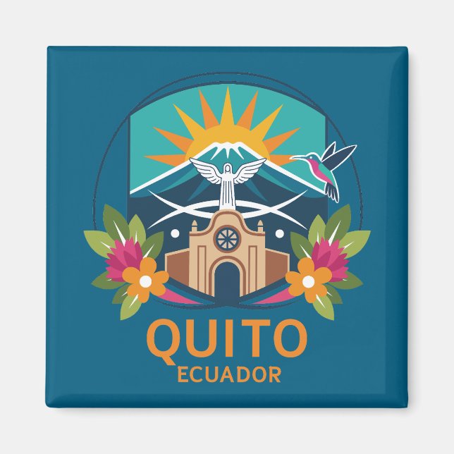 Quito Ecuador Südamerika Magnet (Vorne)