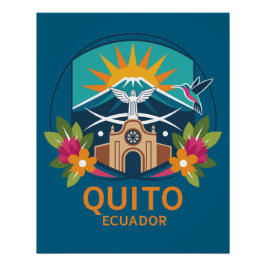 Quito Ecuador Südamerika Poster