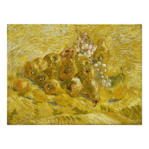 Quitten-Zitronen-Birnen-Trauben durch Van Gogh Fotodruck