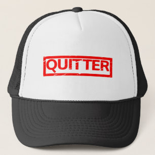 Quitter-Briefmarke Truckerkappe