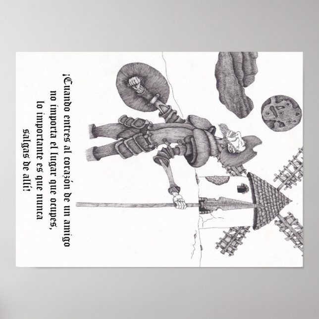 Quixote über Freundschaft Poster (Vorne)