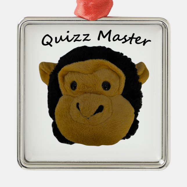 Quizz Master Ornament Aus Metall (Vorne)