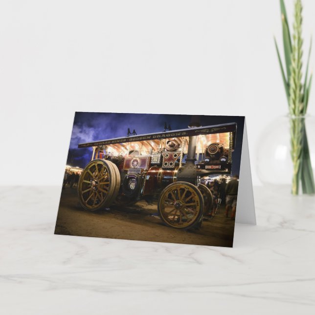 "QUO VADIS" - DAMPF-MOTOR KARTE (Vorderseite)