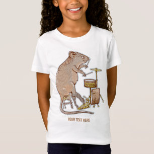 Quokka Australian Animal Drummer T-Shirt