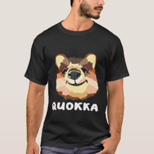 Quokka Australian Marsupial Geometrie Happiest A T-Shirt
