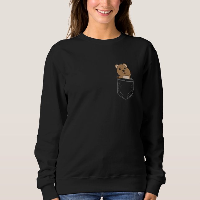 Quokka-Beutel Quokka Brust-Tasche mit Tier Sweatshirt (Vorderseite)