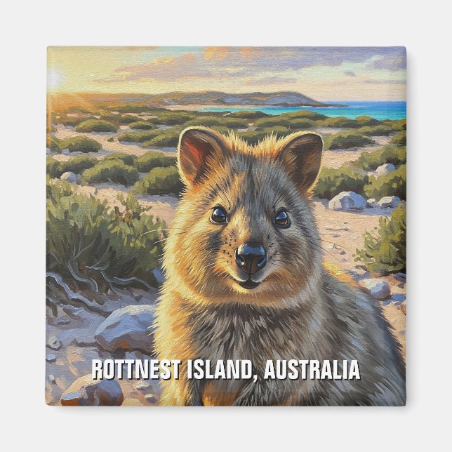 Quokka in Rottnest Island Australien Magnet (Vorne)