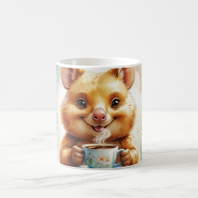 Quokka-Kaffee-Tasse - Niedlich Morgenvibes Kaffeetasse (Mittel)