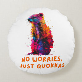 Quokka Rundes Kissen