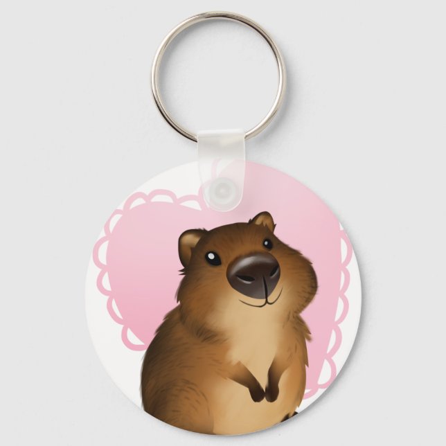 Quokka Schlüsselanhänger (Vorderseite)