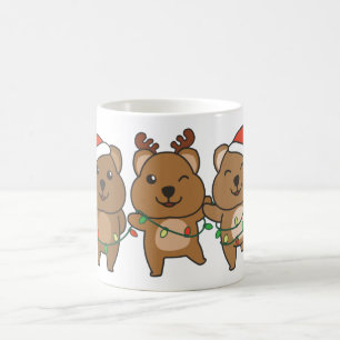 Quokka Weihnachtslebewesen Niedlich Quokkas Kaffeetasse