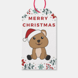 Quokka Weihnachtsschnee Wintertiere Quokkas Gesche Geschenkanhänger