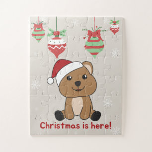 Quokka Weihnachtsschnee Wintertiere Quokkas Jigsa Puzzle