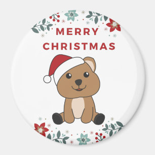 Quokka Weihnachtsschnee Wintertiere Quokkas Magne Magnet